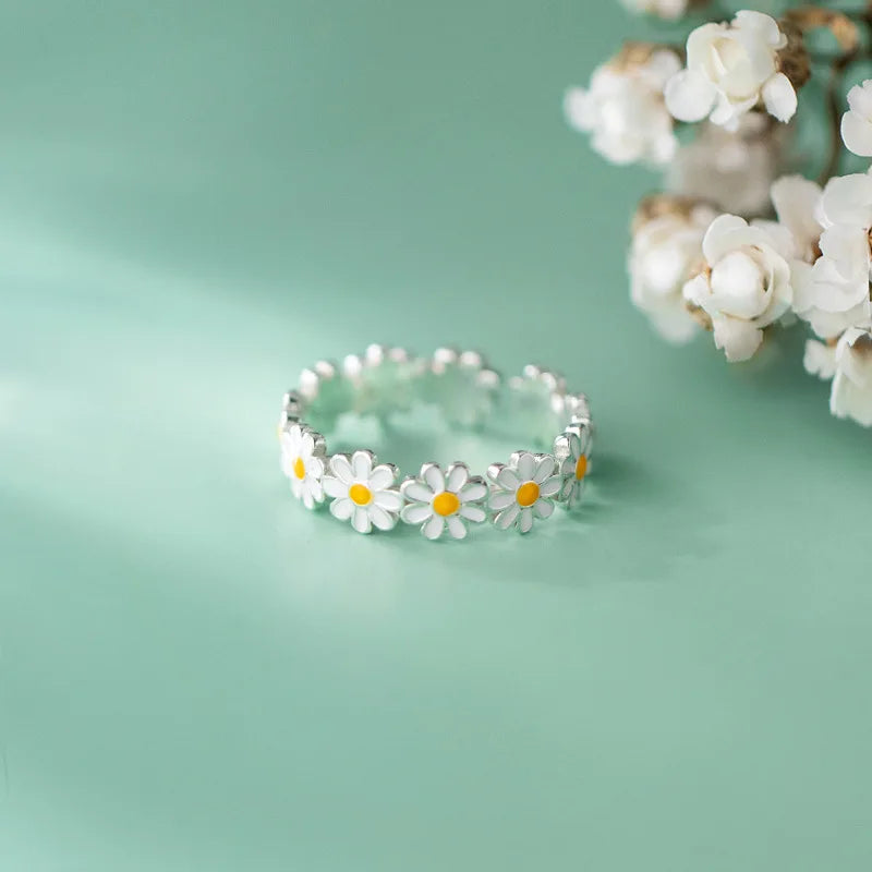 Daiselle – Bague Marguerite Soleil Élégante