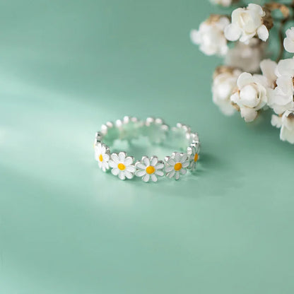 Daiselle – Bague Marguerite Soleil Élégante