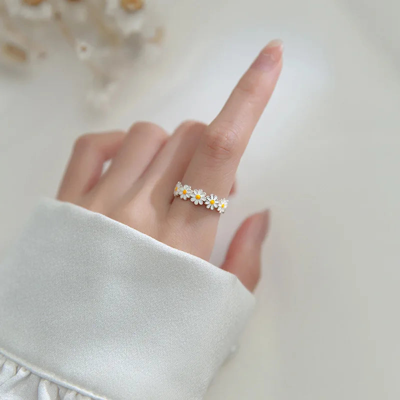 Daiselle – Bague Marguerite Soleil Élégante
