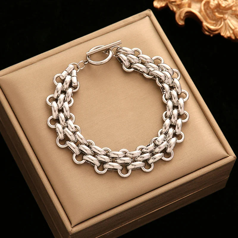 Coralie – Parure Dorée Volumineuse 18K