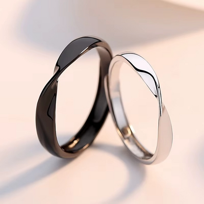 Cara – Duo de Bagues Couple Argent & Diamants