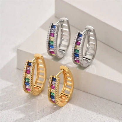 Aurelya – Boucles d’Oreilles Arc-en-Ciel Élégantes