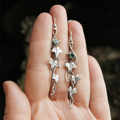 Elowen – Boucles d'Oreilles Vintage Feuilles d'Elfe