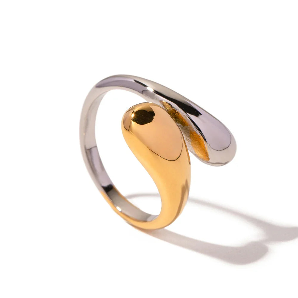 Molly – Bague goutte d'eau multicolore