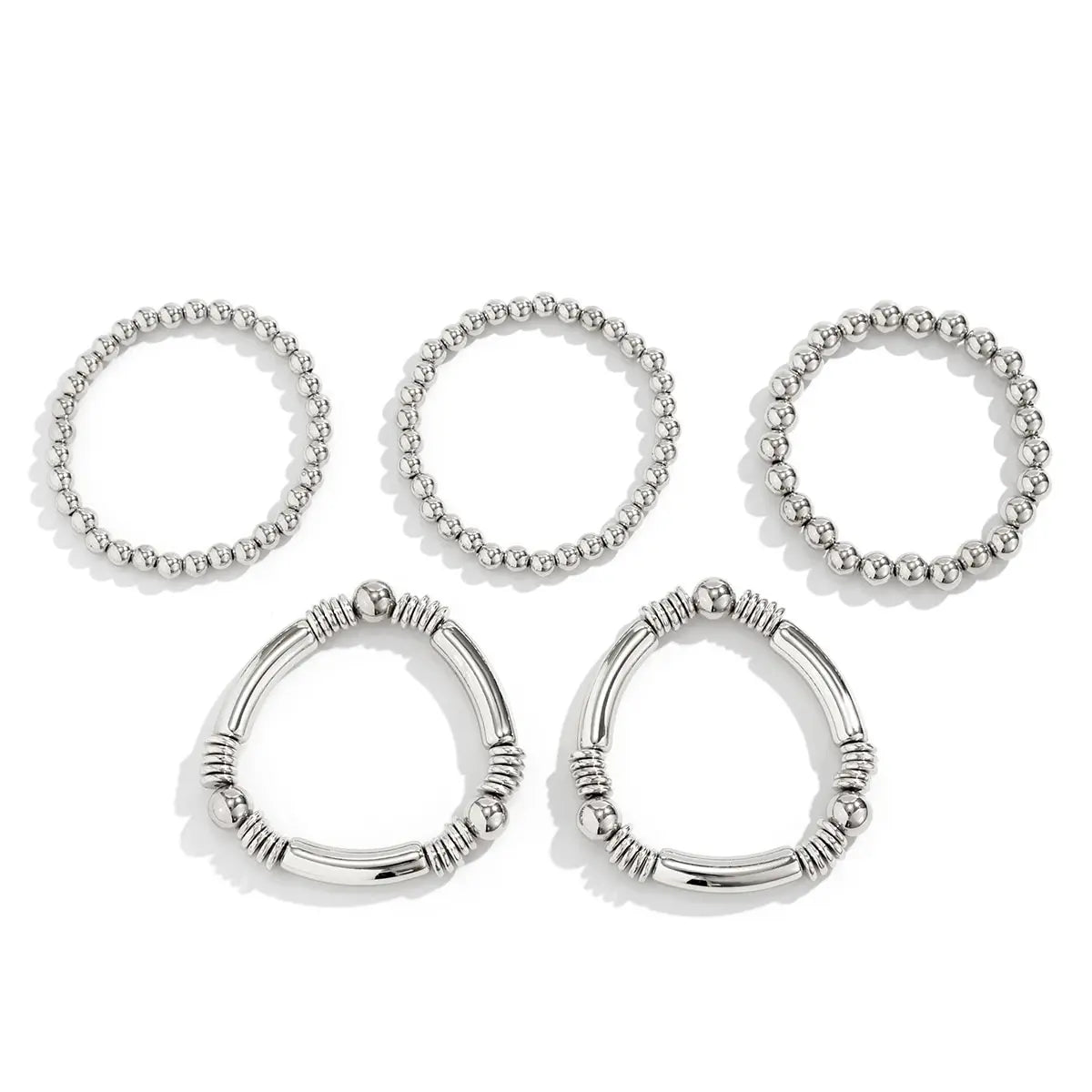 Mira – Ensemble de 5 Bracelets Perlés Empilables