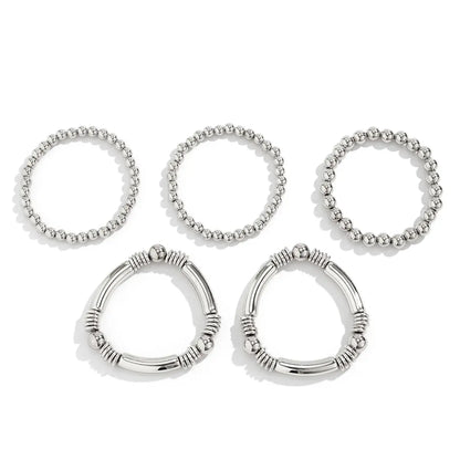 Mira – Ensemble de 5 Bracelets Perlés Empilables