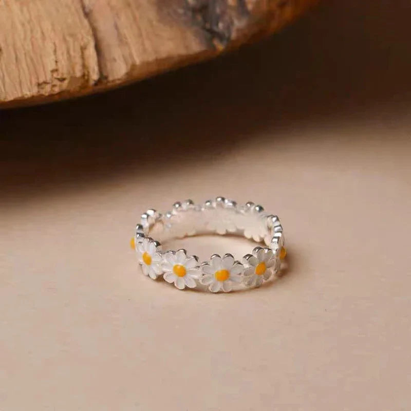 Daiselle – Bague Marguerite Soleil Élégante