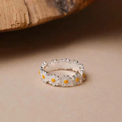Daiselle – Bague Marguerite Soleil Élégante