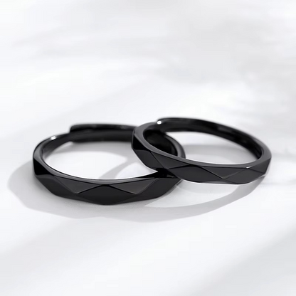Cara – Duo de Bagues Couple Argent & Diamants
