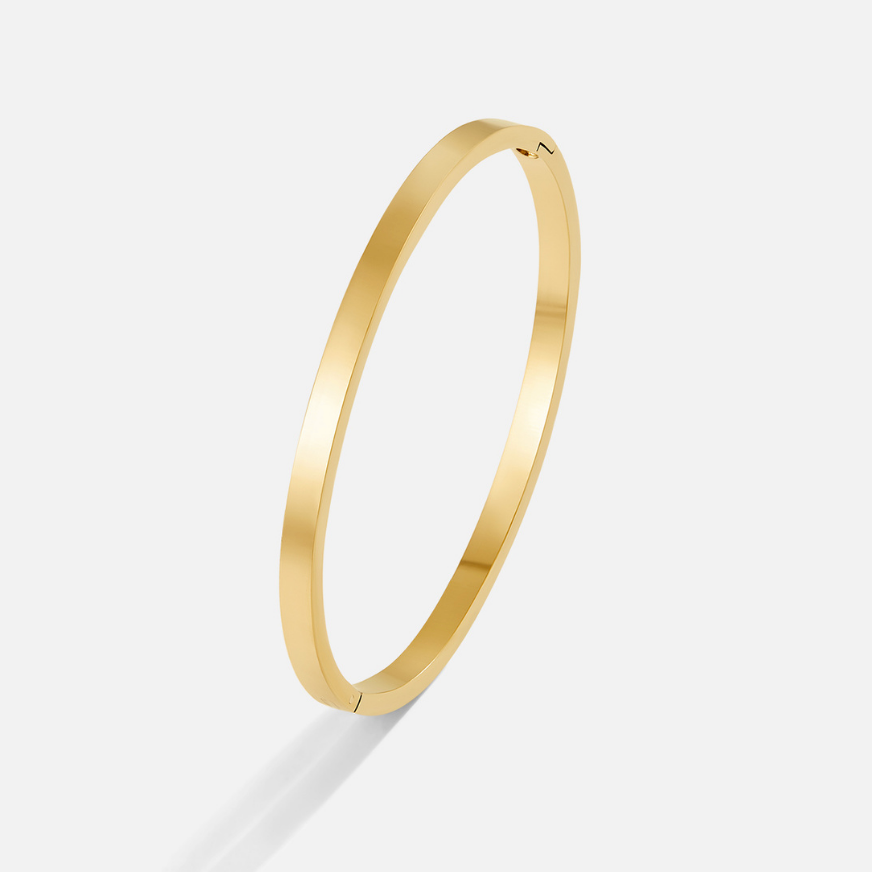 Lily – Bracelet Jonc Doré
