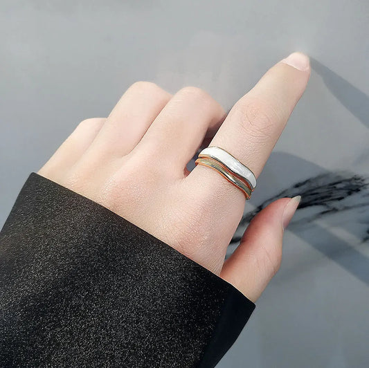 Clara – Bague Fritillaire Émail Blanc