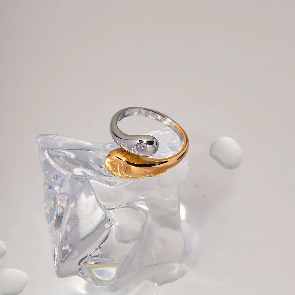 Molly – Bague goutte d'eau multicolore