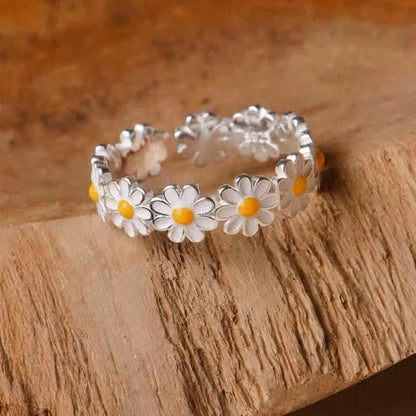 Daiselle – Bague Marguerite Soleil Élégante