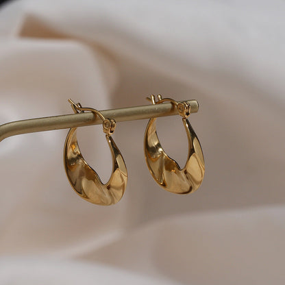 Serena – Boucles d’Oreilles Créoles Irrégulières