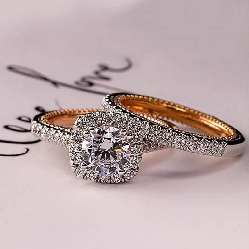 Ginny – Bagues de Couple en Zircon