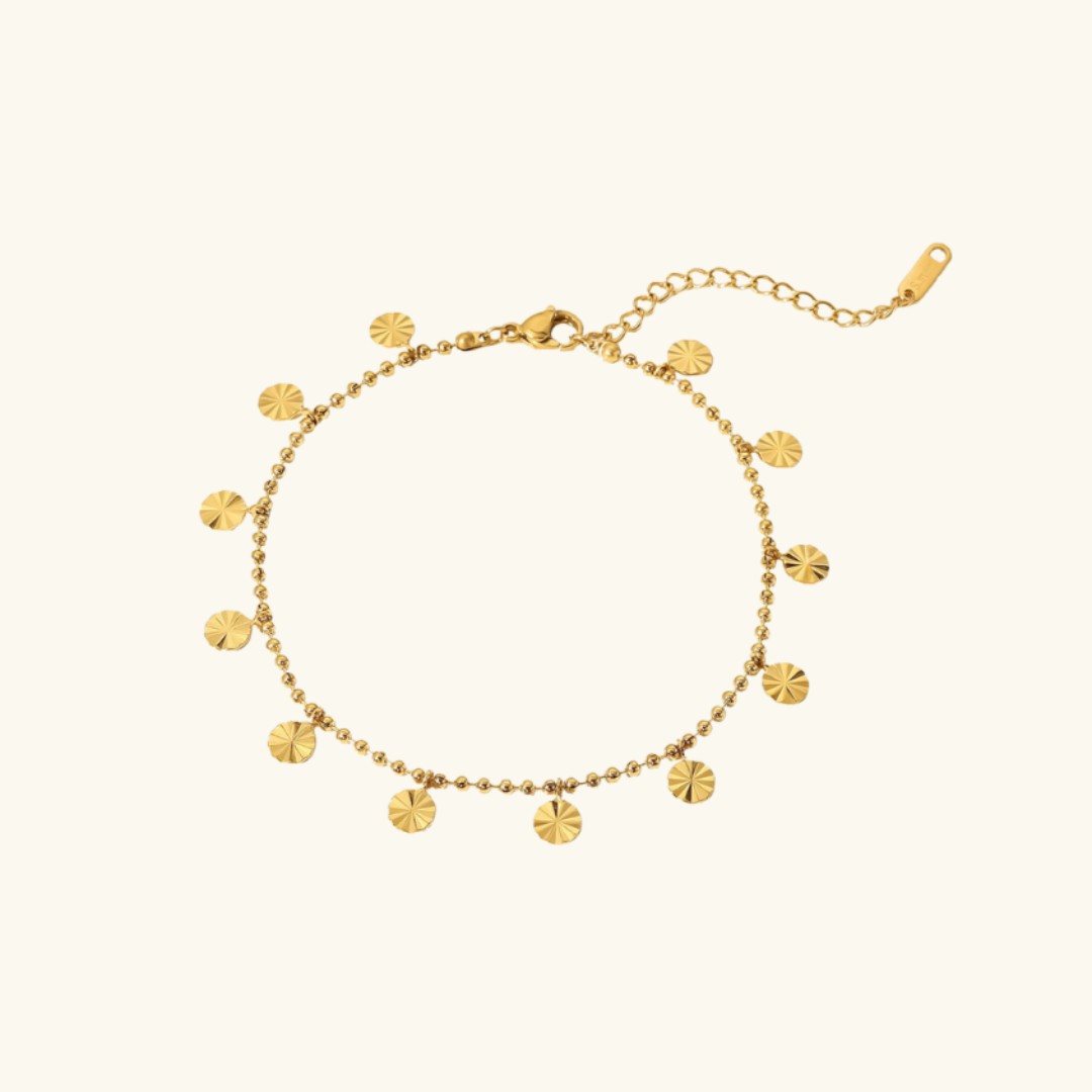 Nina – Bracelet de Cheville Doré