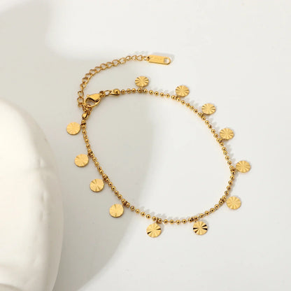 Nina – Bracelet de Cheville Doré