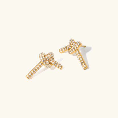 Sophia – Boucles d’Oreilles Nœud Élégantes