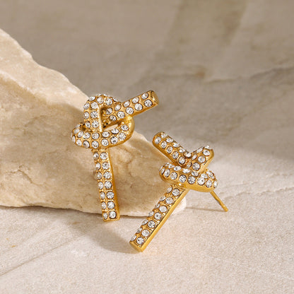 Sophia – Boucles d’Oreilles Nœud Élégantes
