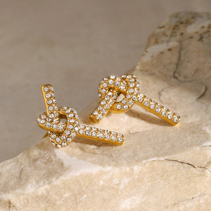 Sophia – Boucles d’Oreilles Nœud Élégantes