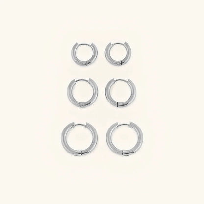 Auriane – Boucles Créoles Rondes Élégantes