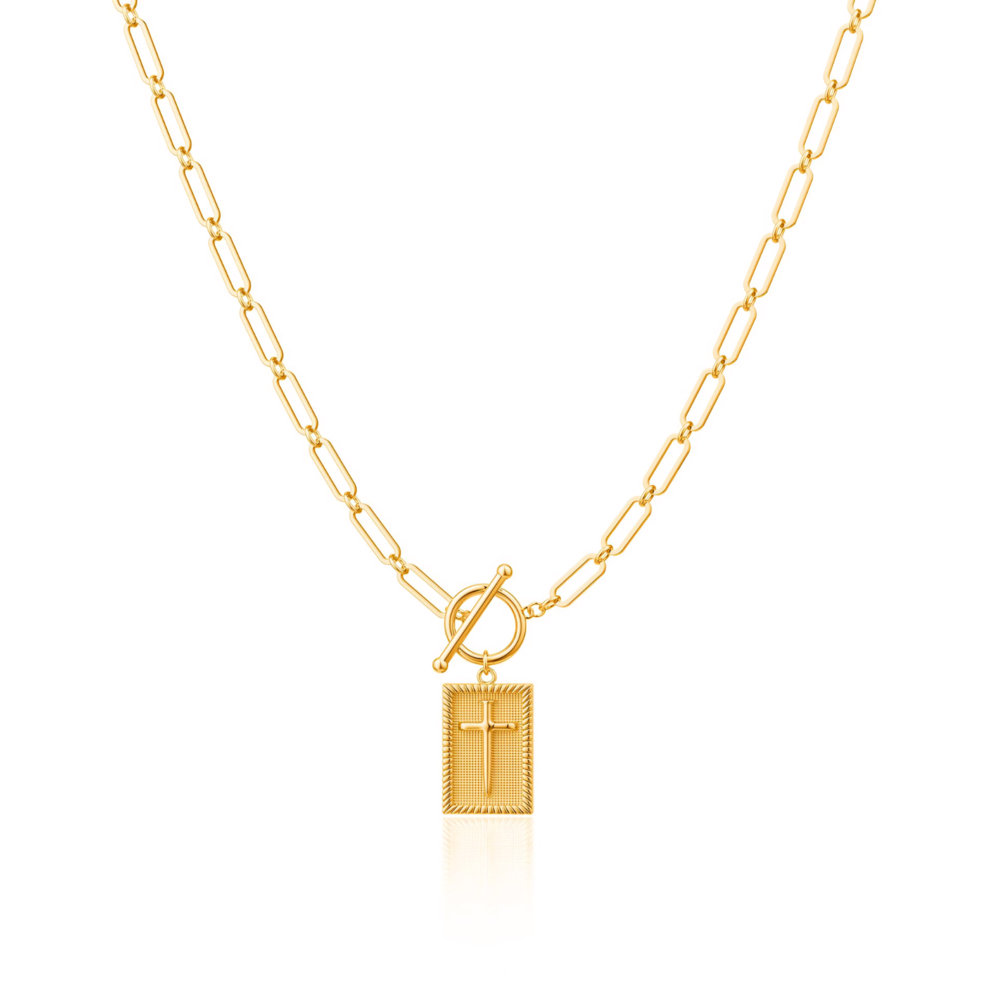 Marielle – Collier Croix Clou Élégant
