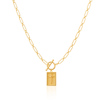 Marielle – Collier Croix Clou Élégant
