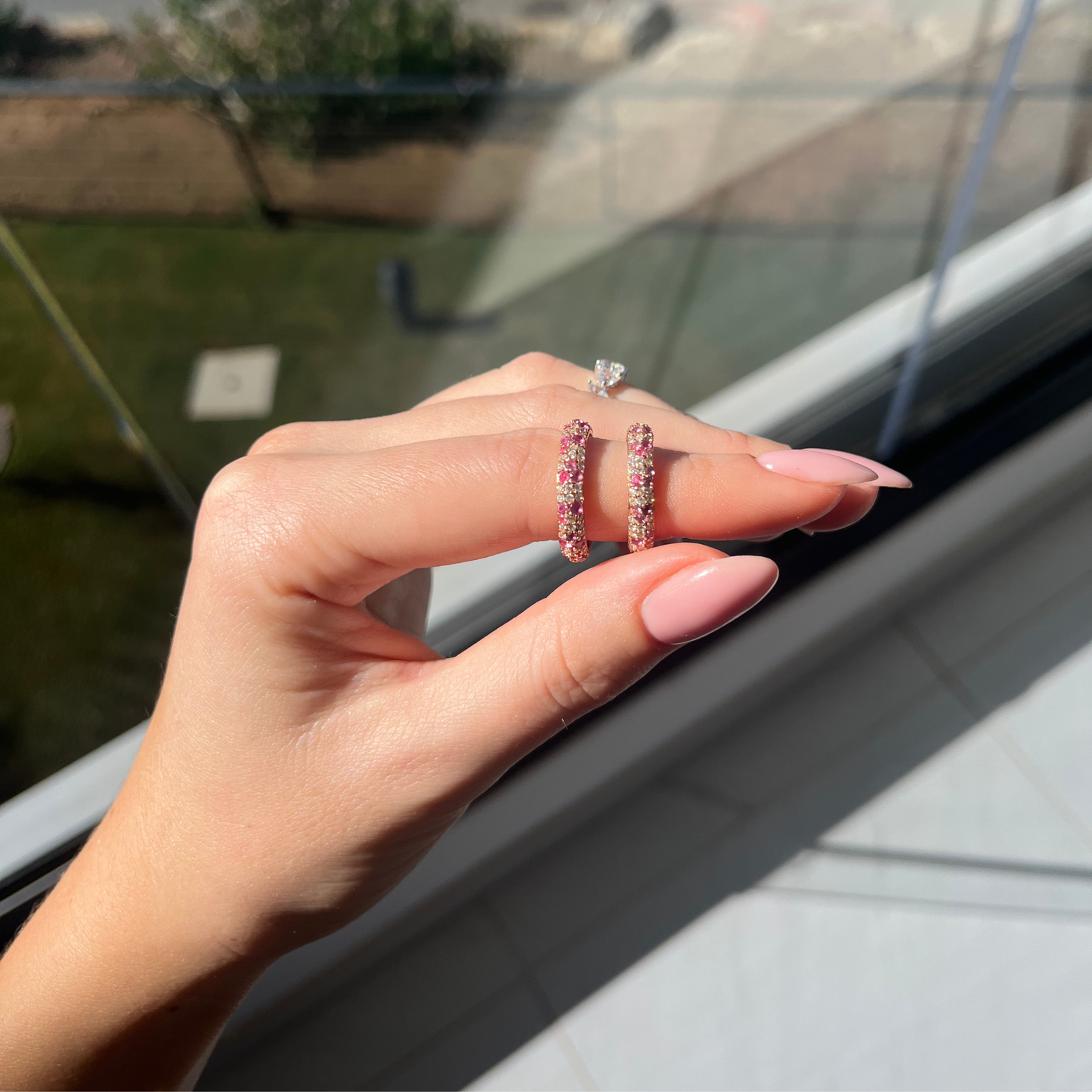 Zen – Bague Empilée Pavée de Diamants