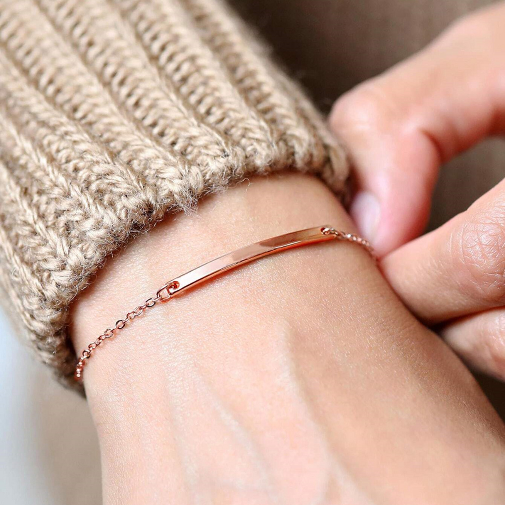 Bracelet fin à barre - Bracelet minimaliste