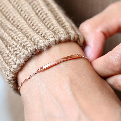 Bracelet fin à barre - Bracelet minimaliste