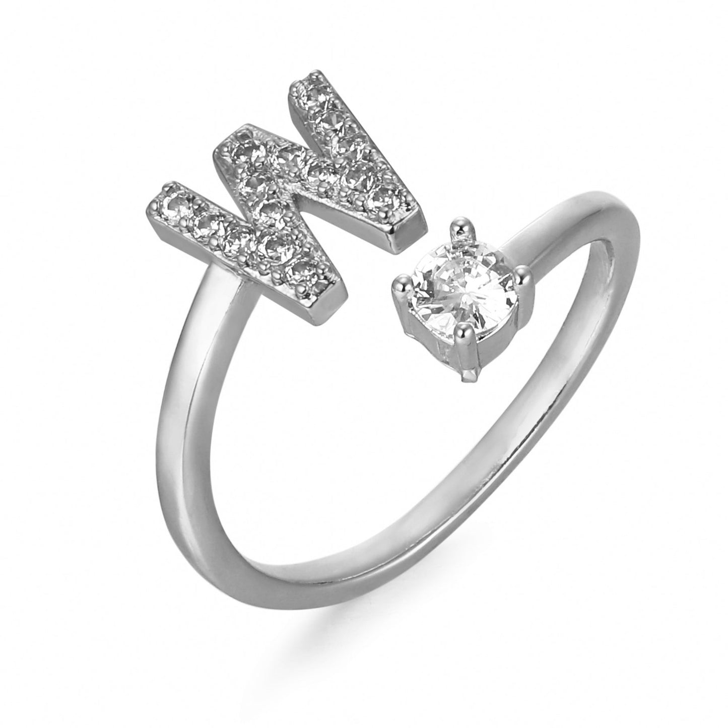 Hinako – Bague Initiale Ajustable Femme