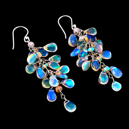 Charly – Boucles d'Oreilles Élégantes avec Pierre de Lune