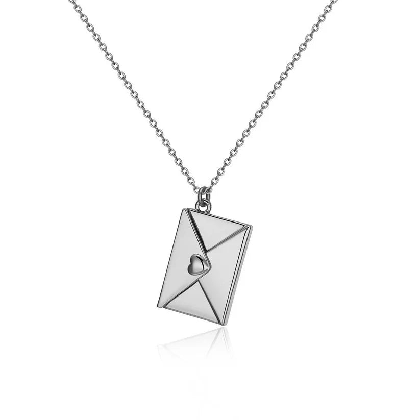 Yumeha – Collier Enveloppe Gravée Love