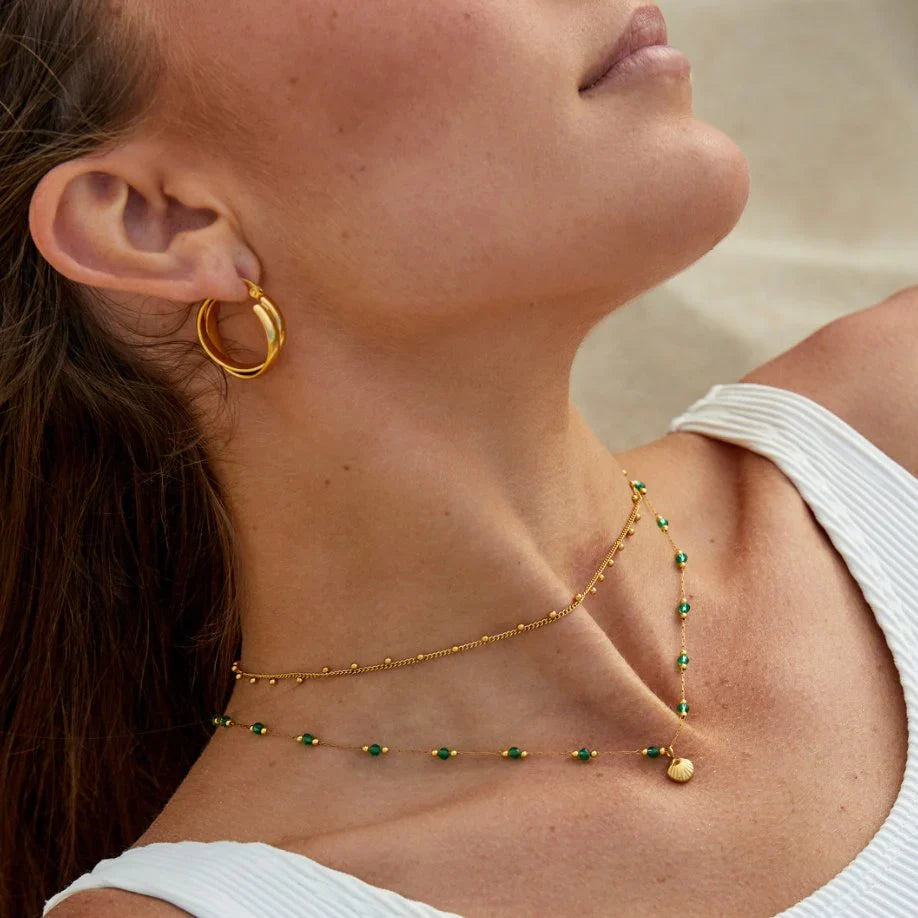Nea – Collier Coquillage Doré