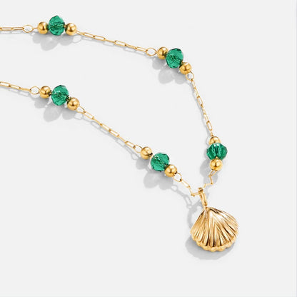 Nea – Collier Coquillage Doré