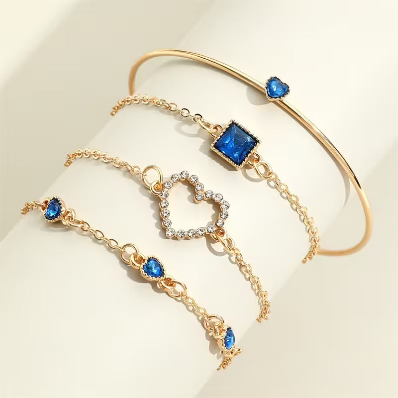 Ariane – Bracelet Cœur Scintillant