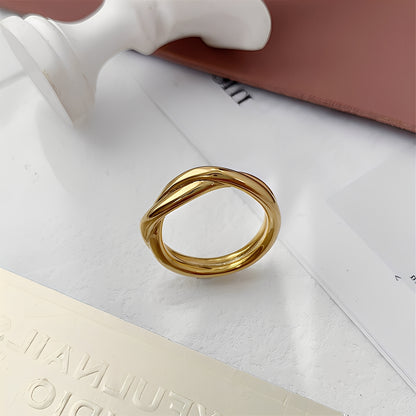 Amaya – Bague Double Anneau Élégante