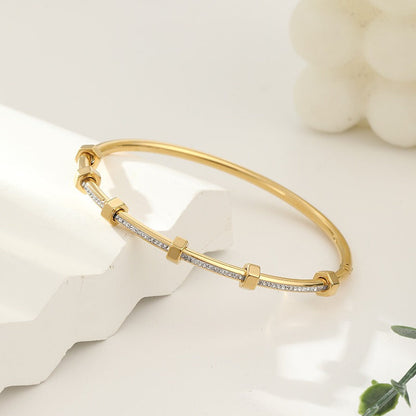Aurélie – Bracelet élégant et scintillant en or