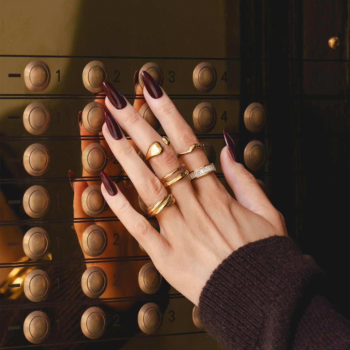 Klarissa – Bague Diamantée en Acier Inoxydable