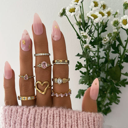 Anne – Bague Élégante en Acier Titane Plaqué Or