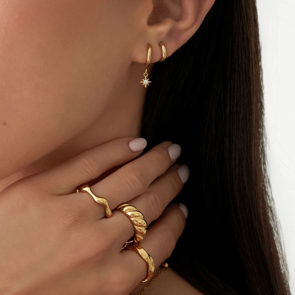 Miley – Bague Élégante en Acier Inoxydable Plaqué