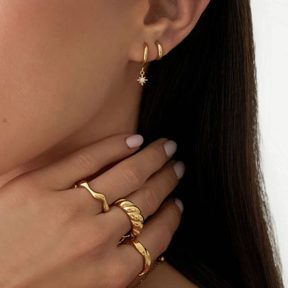 Miley – Bague Élégante en Acier Inoxydable Plaqué