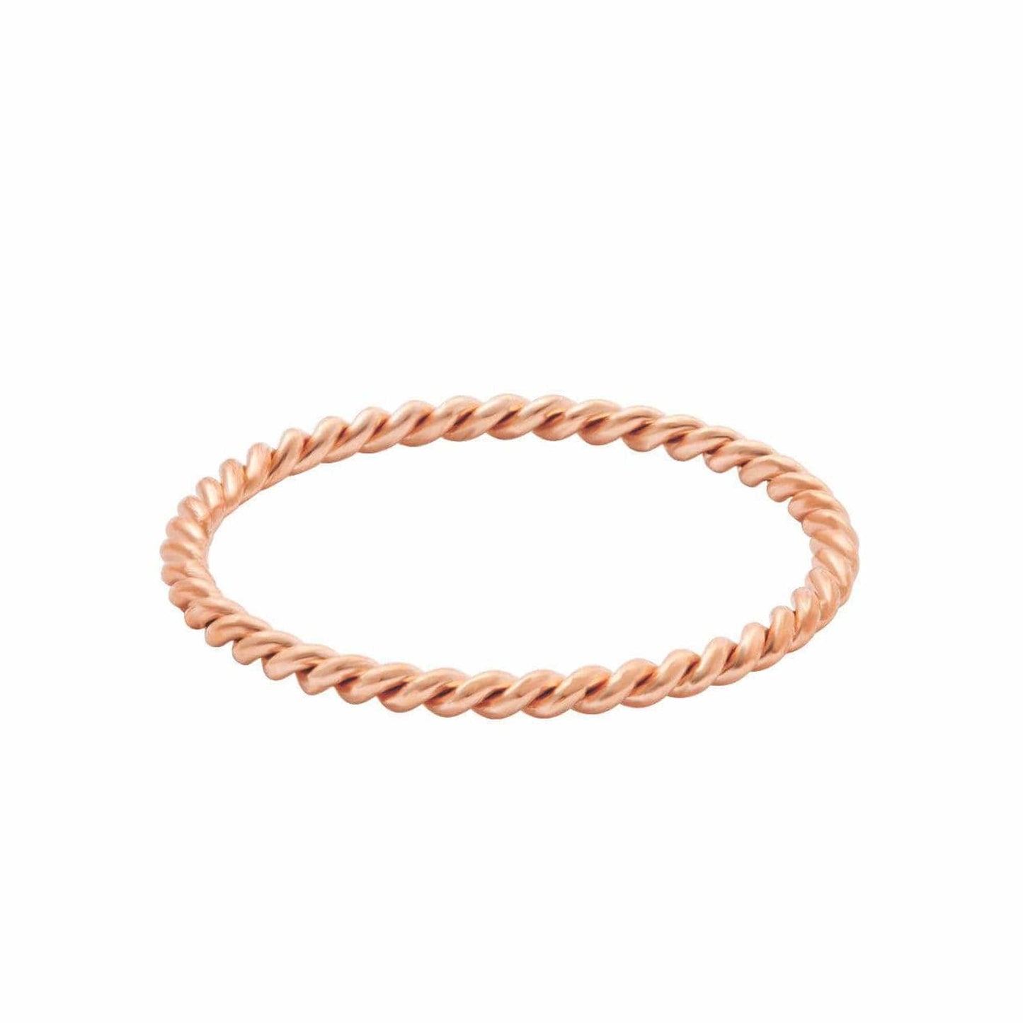 Rina – Bague Torsadée en Acier Titane