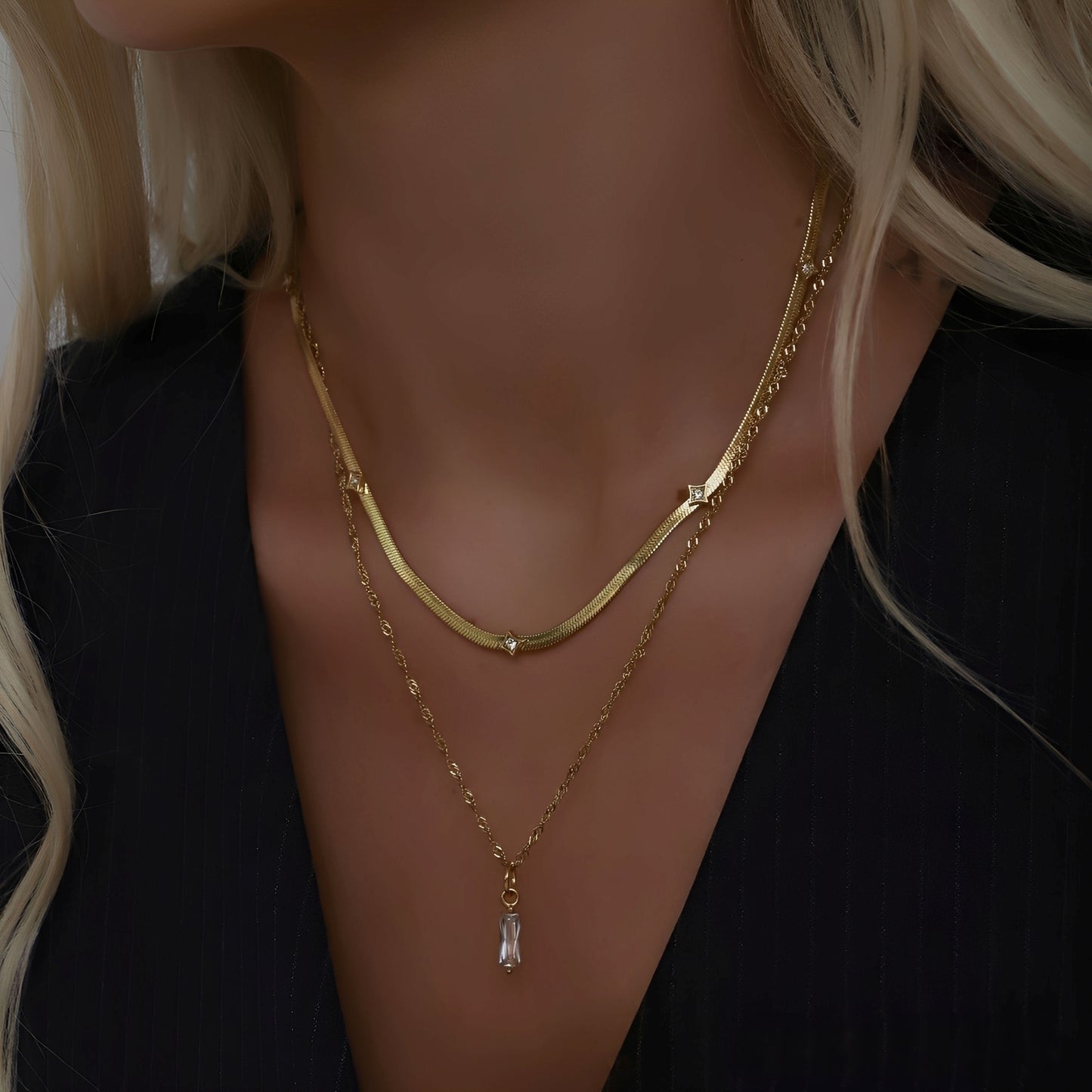 Rhian – Chaîne Claviculaire en Acier Titane