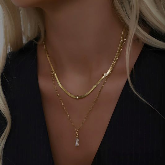 Rhian – Chaîne Claviculaire en Acier Titane