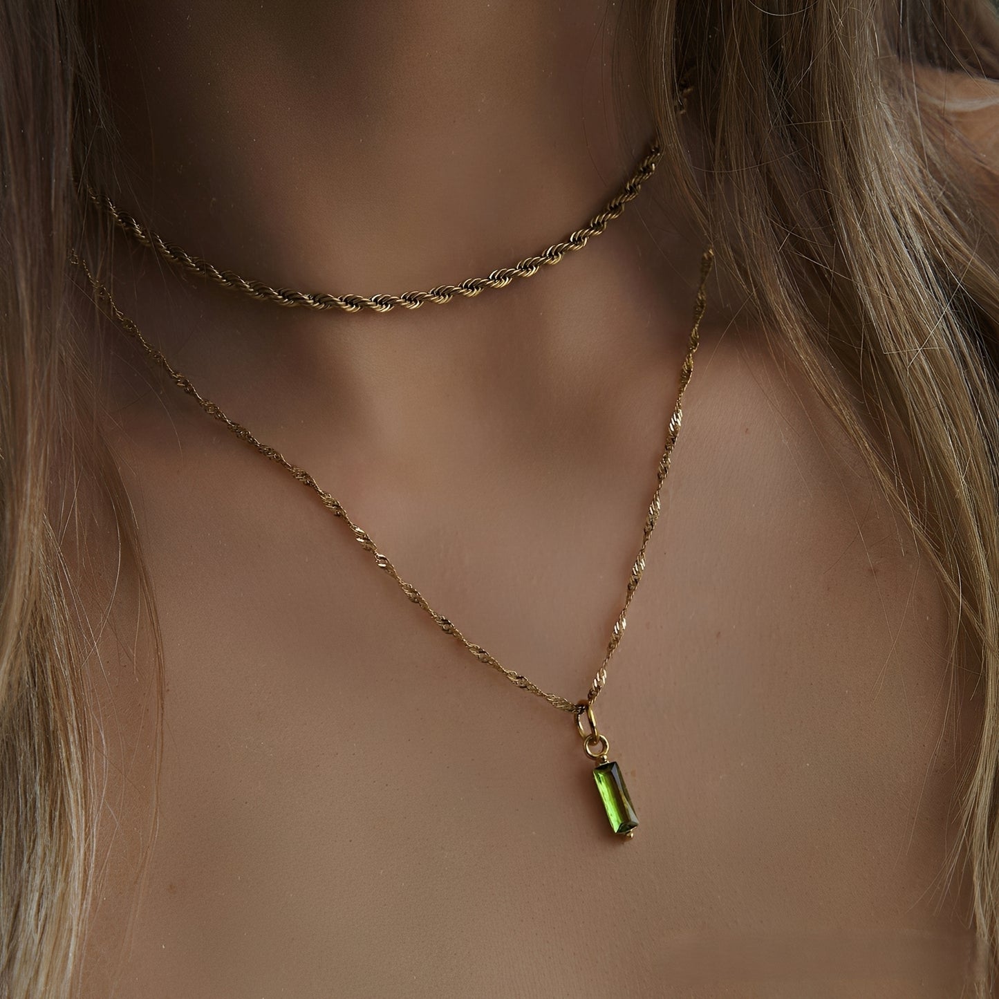 Rhian – Chaîne Claviculaire en Acier Titane