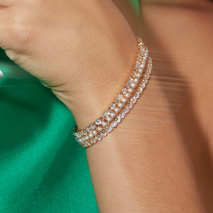Dakota – Bracelet Tennis en Cristaux Élégants