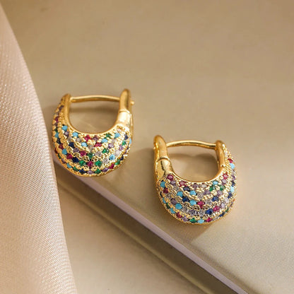 Hara – Créoles Épaisses Étincelantes en Diamant