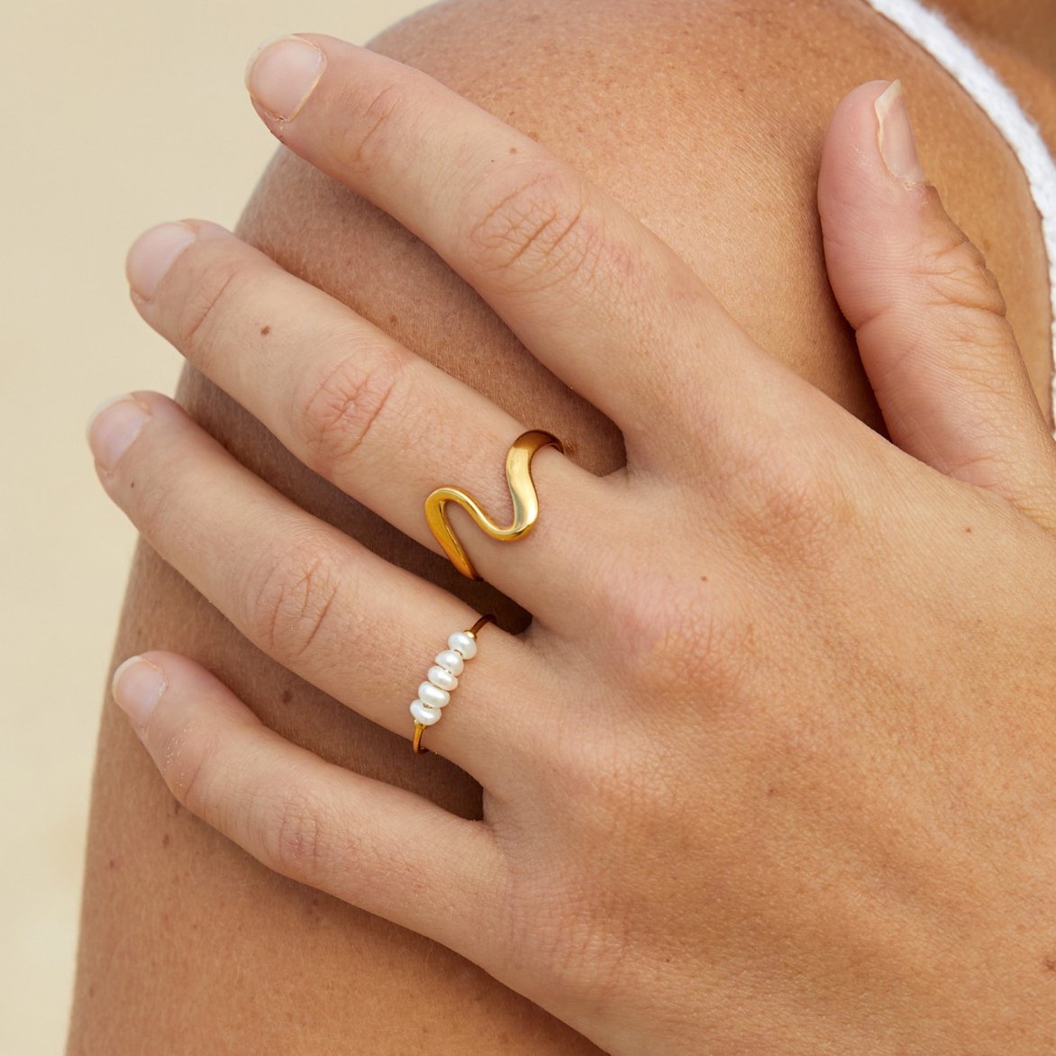 Maelia – Bague Classique à Perle d’Eau Douce