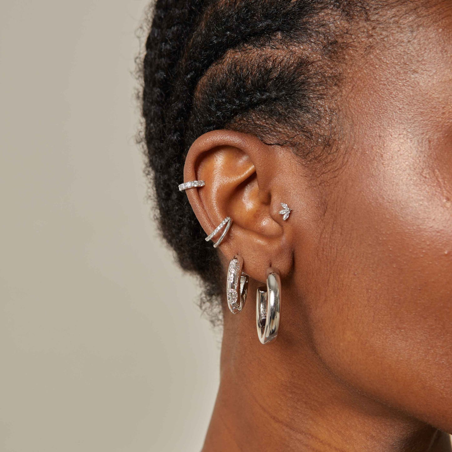 Riley – Manchette d'Oreille en Argent